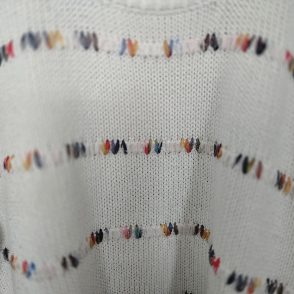 The General Good, Size XL, White And Multicolor Knit Sweater - Picture 4 of 9